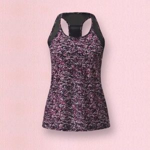 Lululemon Sunshine Salutation Tank Top Mini Ripple Multi Black L/US 10